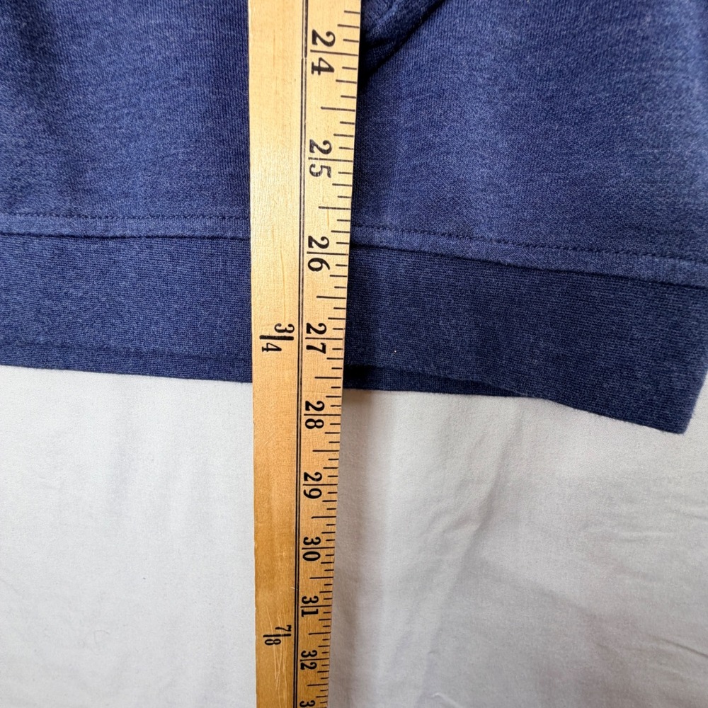 Peter Millar Mens Quarter Zip Pullover Sweater Blue Size M Embroidered Logo Golf - Picture 4 of 6